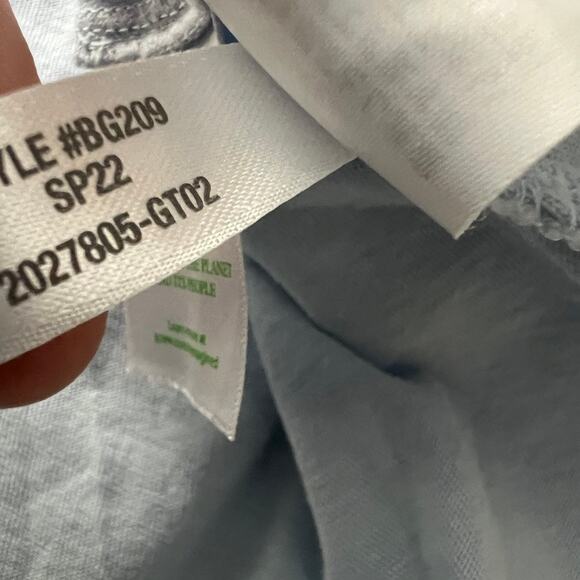 J. Crew Broken In Jersey Tiered Mini Dress Blue Short Sleeve Size XL - Picture 10 of 10